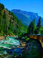 #25 - River - Durango Silverton CO, Train- b